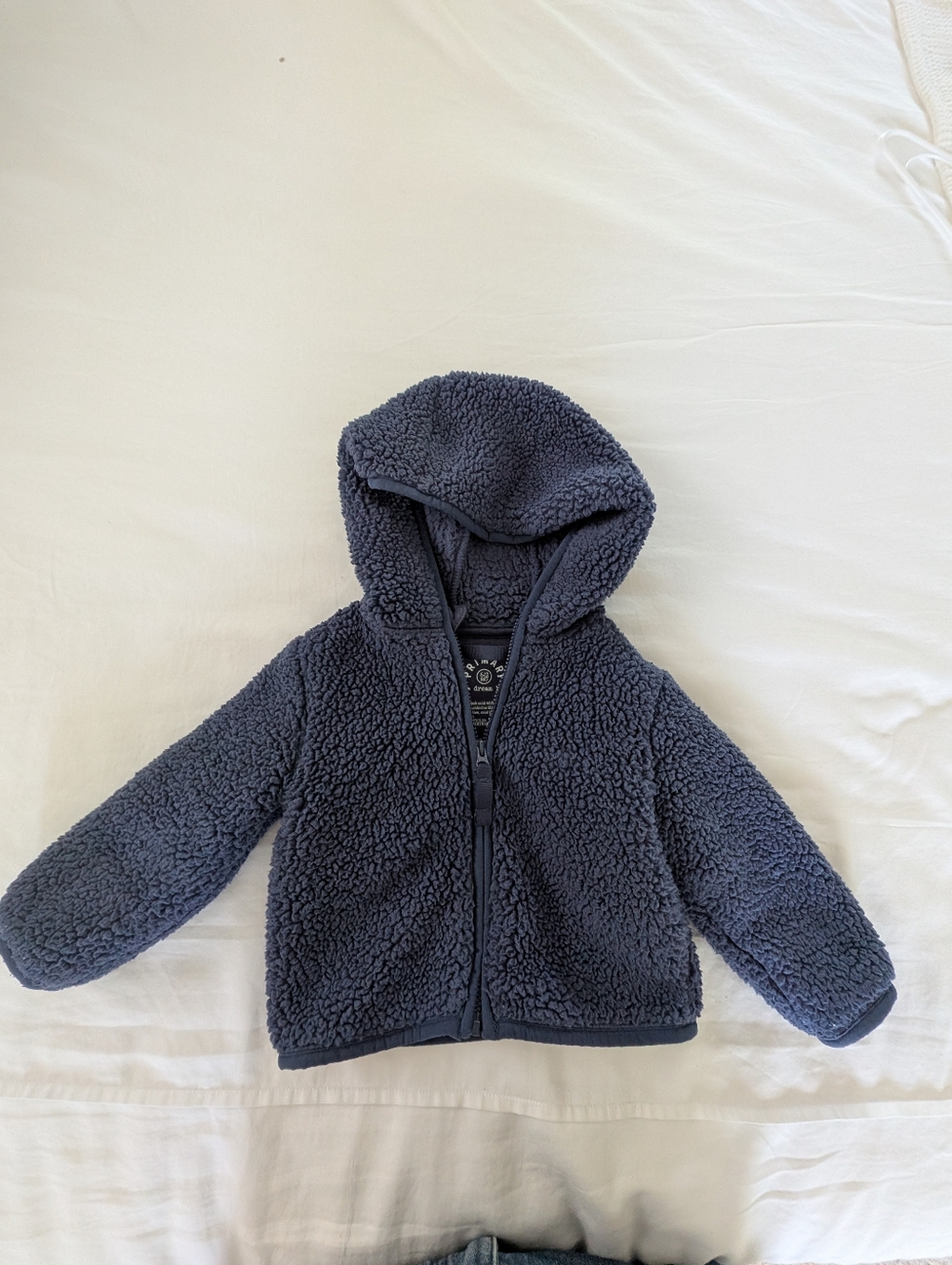 Primary Clothing Baby Boy Sherpa Coat With Hood